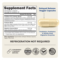 Thumbnail for Advanced Prebiotics and Probiotics for Women & Men, Immune, Digestive & Gut Health with L. Reuteri, Inulin Fiber, Digestive Enzymes, Non-GMO, Gluten-Free, Dairy-Free, 30 Capsules