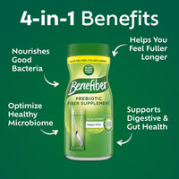 Thumbnail for Benefiber Daily Prebiotic Fiber Supplement Powder for Digestive Health, Unflavored -124 Teaspoons (8.7 Ounces)