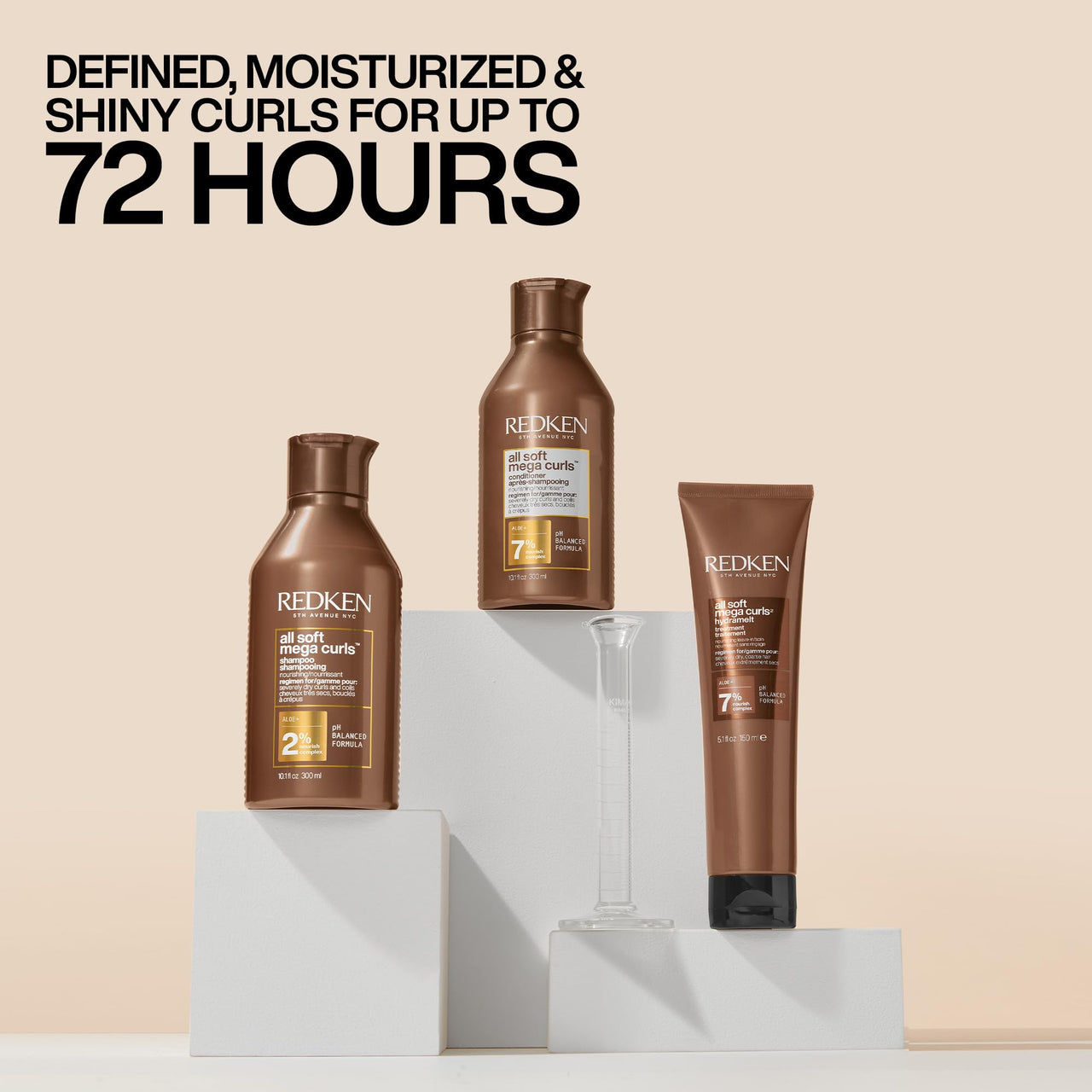 Redken All Soft Mega Curls Shampoo | For Extremely Dry Hair | Sulfate Free Shampoo | For Curly & Coily Hair | Nourishes & Softens Severely Dry Hair | With Aloe Vera
