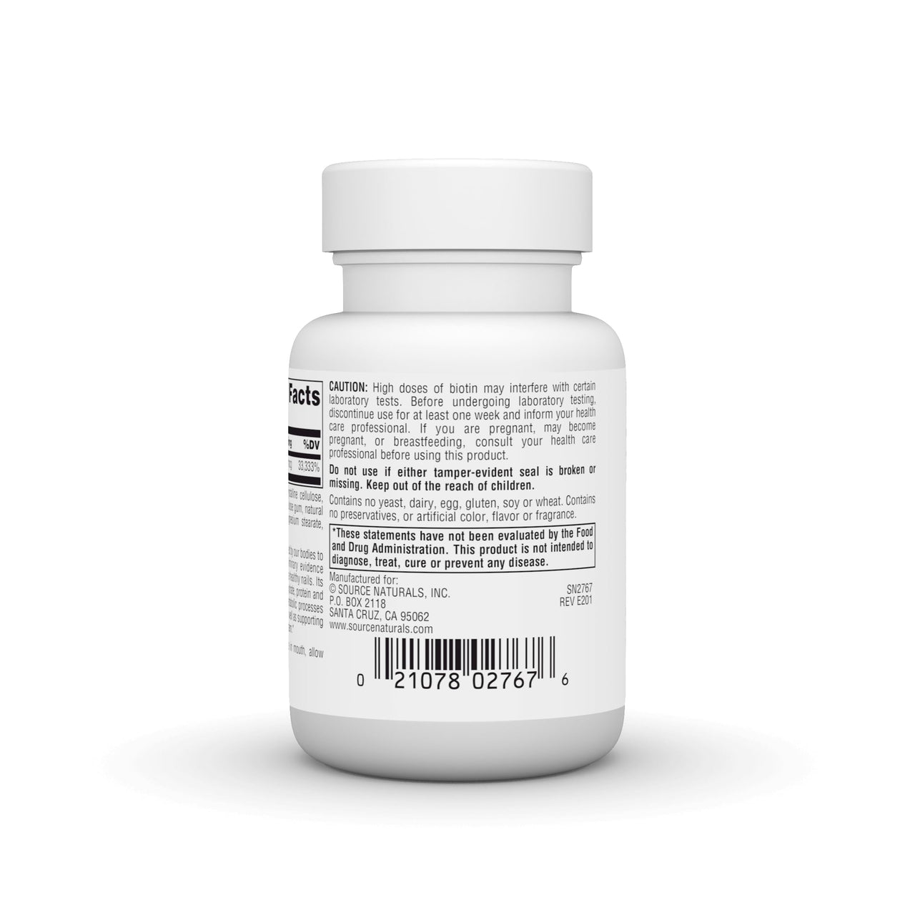 Source Naturals Biotin Fast Melt, Hair Skin and Nail Support*, 10,000 mcg per Serving- 120 Tablets