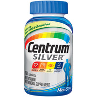 Thumbnail for Centrum Silver Multivitamin for Men 50 Plus, Multimineral Supplement, Vitamin D3, B-Vitamins and Zinc, Gluten Free, Non-GMO Ingredients, Supports Memory and Cognition in Older Adults - 200 Ct