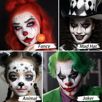 Thumbnail for UCANBE Goth White Cream to Powder Foundation Makeup, Professional Clown White Face Body Paint with Matte Finish for Halloween, SFX Makeup, Cosplay, Costume, Stage, Mime & Film(0.52oz)
