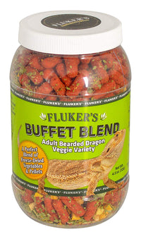 Thumbnail for Fluker's Buffet Blend Adult Bearded Dragon Veggie Variety Diet, 4.5 oz (76042)