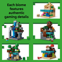 Thumbnail for LEGO Minecraft Mini Biomes Building & Pretend Play Toy for Boys & Girls - Video Game Playset & Toy Figures for Preteens, Ages 12 + - W/2 Minifigures & 3 Microfigures - Gift Idea for Birthdays - 21589