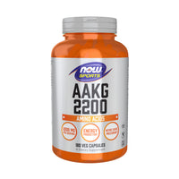 Thumbnail for Now Sports AAKG 2200, Arginine, Energy Productuion, 180 Veg Capsules