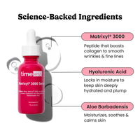 Thumbnail for Timeless Skin Care Matrixyl 3000 Serum - Personal Care Face Serum Supports Hydration - with Hyaluronic Acid - Fragrance-Free - for Skin Care - 1 oz (Pack of 2)
