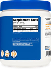 Thumbnail for Nutricost Calcium Carbonate Powder 500 Grams