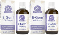 Thumbnail for Carlson - E-Gem Oil Drops, 20000 IU Vitamin E, All-Natural, Moisturizes & Nourishes Skin, 2 fl oz (Pack of 2)