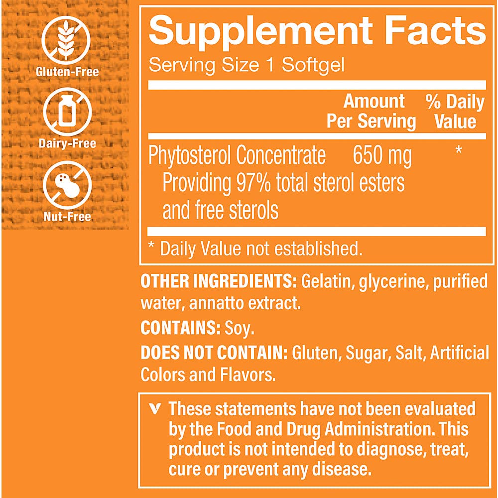 The Vitamin Shoppe Heart Choice® Plant Sterols, Supports Cardiovascular (60 Softgels)