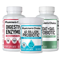 Thumbnail for Physician's CHOICE Gut Guardian Bundle: 60 Billion Probiotic 30ct + Bloat & Gas Probiotic 30ct + Digestive Enzymes 60ct