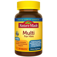 Thumbnail for Nature Made Multivitamin For Him with No Iron, Mens Multivitamins for Daily Nutritional Support, Multivitamin for Men, 90 Tablets, 90 Day Supply