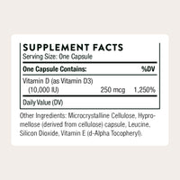 Thumbnail for THORNE - Vitamin D-10,000 - Vitamin D3 Supplement - Supports Healthy Bones, Teeth & Muscles, Plus Cardiovascular & Immune Function* - Third-Party Certified - Gluten, Dairy & Soy-Free - 60 Capsules