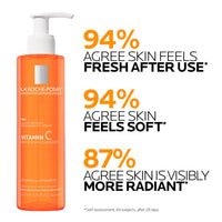 Thumbnail for La Roche-Posay Vitamin C Brightening Face Wash, Gentle Foaming Facial Cleanser with Vitamin Cg and Vitamin B3 to Brighten and Even Skin Tone, Vitamin C Face Wash that Cleanses Dirt & Makeup, 200ml