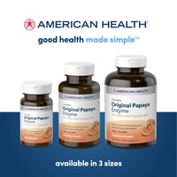 Thumbnail for American Health Chewable Original Papaya Enzyme 250 Chwbls
