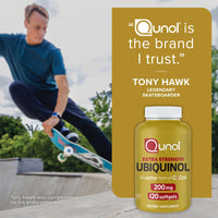 Thumbnail for Qunol Ubiquinol CoQ10 200mg Softgels, Powerful Antioxidant for Heart and Vascular Health, Essential for Energy Production, Natural Supplement Active Form of CoQ10, 120ct Softgels