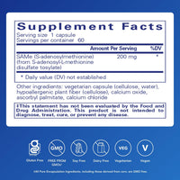 Thumbnail for Pure Encapsulations SAMe S-Adenosylmethionine 180's - Supports Joint Health & Glutathione Production* - Gluten Free & Non-GMO - 60 Capsules