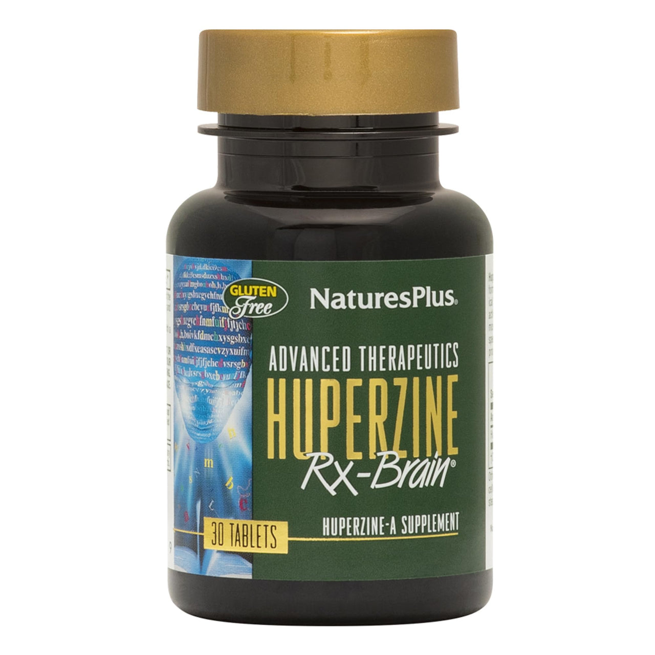 NaturesPlus Huperzine Rx-Brain - 30 Tablets - Brain Support Supplement - Promotes Memory, Learning & Optimal Cognitive Function - Gluten Free - 30 Servings