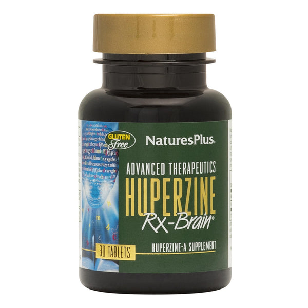 NaturesPlus Huperzine Rx-Brain - 30 Tablets - Brain Support Supplement - Promotes Memory, Learning & Optimal Cognitive Function - Gluten Free - 30 Servings