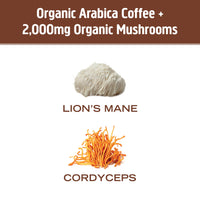 Thumbnail for OM MUSHROOM SUPERFOOD Instant Coffee – Organic Arabica with Lion’s Mane, Cordyceps, Reishi, Turkey Tail & Ginkgo for Energy, Focus & Clarity – 6.24 oz Canister, 30 Servings