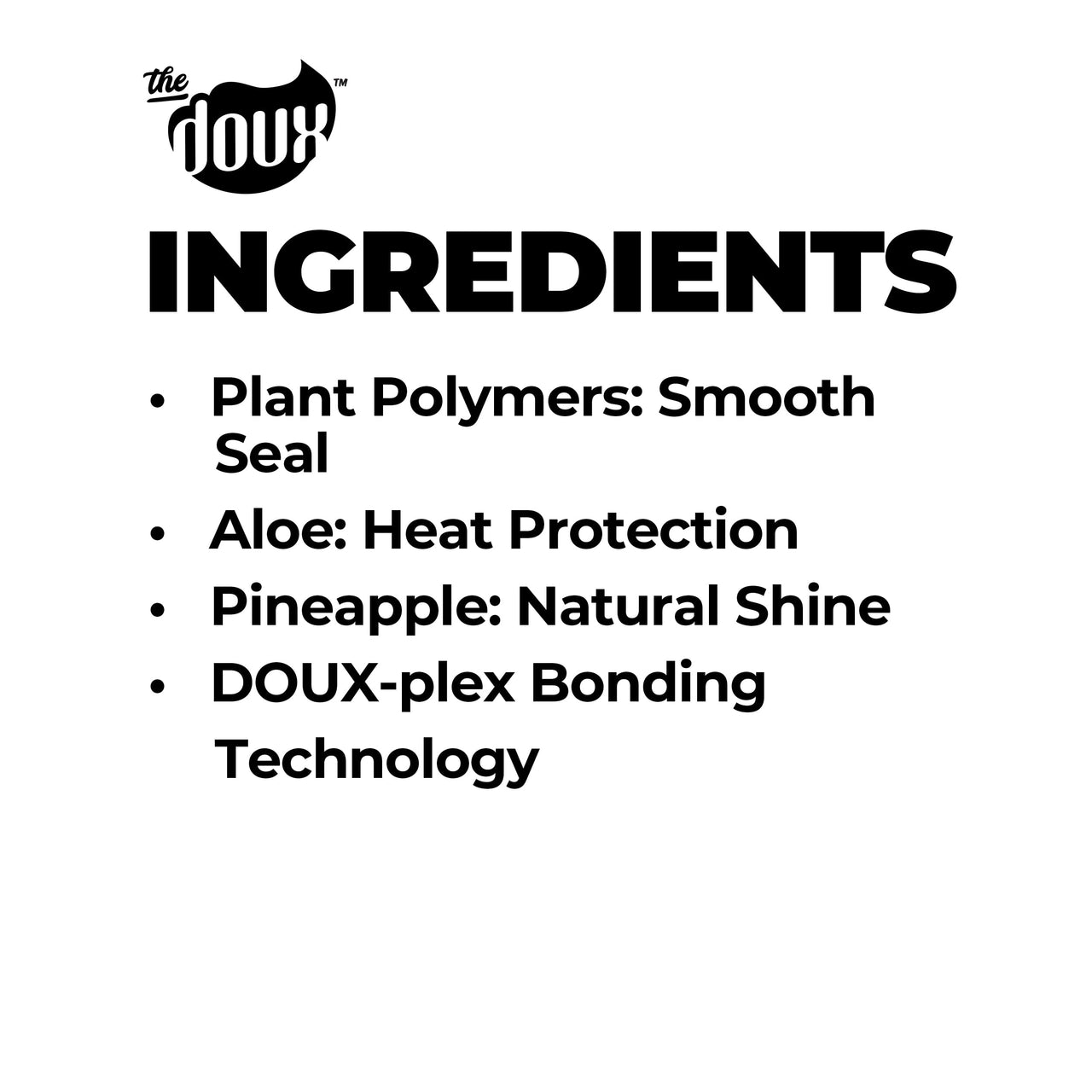 The Doux O.P.P. ONE‑PASS PRESS Heat Protection Spray for Hair – Thermal Protector with Jojoba Oil, Aloe & Pineapple – Anti‑Frizz Straightening Spray for Curly Hair & Silk Press Styles, 4 oz