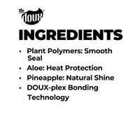 Thumbnail for The Doux O.P.P. ONE‑PASS PRESS Heat Protection Spray for Hair – Thermal Protector with Jojoba Oil, Aloe & Pineapple – Anti‑Frizz Straightening Spray for Curly Hair & Silk Press Styles, 4 oz