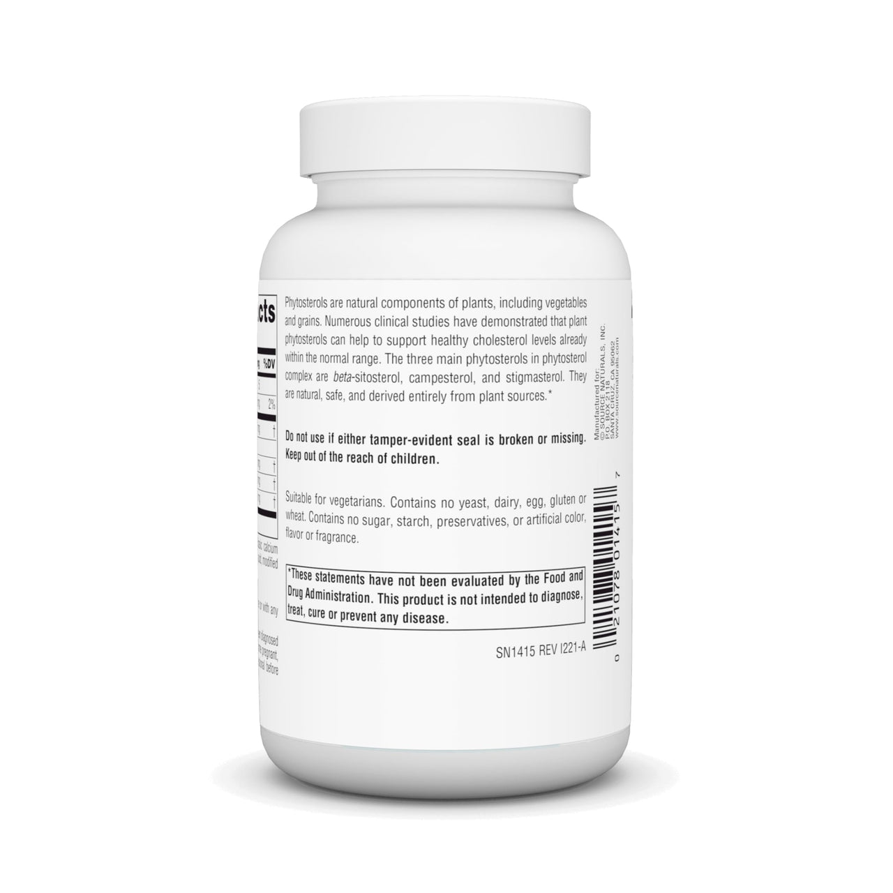 Source Naturals Mega Strength Beta Sitosterol 375mg - 60 Tablets