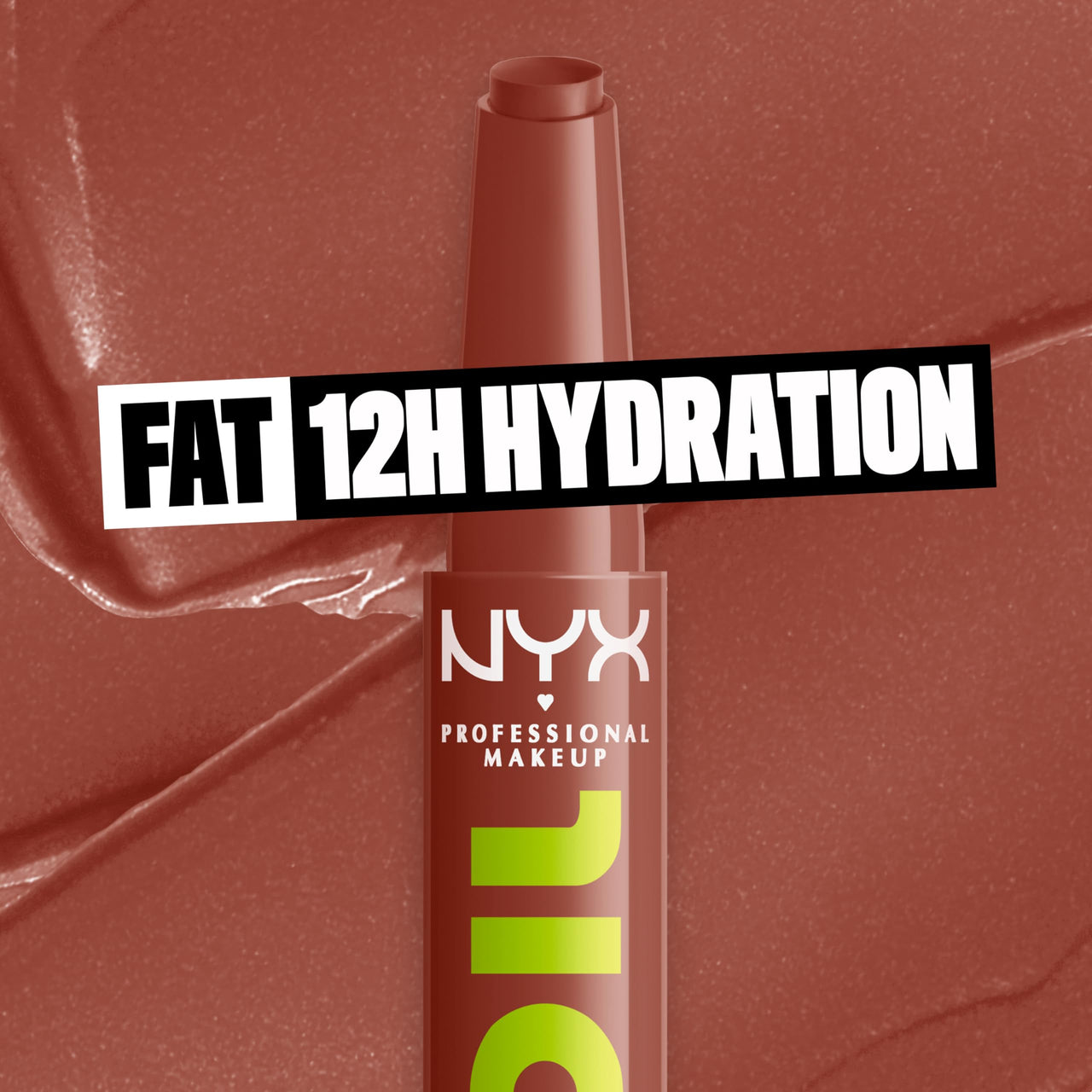 NYX PROFESSIONAL MAKEUP Fat Oil Slick Click, Lightweight, Buildable, Pigmented Vegan Lip Balm - Link In My Bio