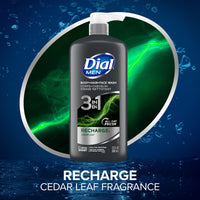 Thumbnail for Dial Men 3in1 Body, Hair and Face Wash, Recharge, 69 fl oz (3-23 fl oz Bottles)