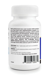 Thumbnail for Dr. WellMe Vanadyl Sulfate 10mg â€“ 100 Tablets Blood Sugar, Maintain Glucose & Metabolism â€“ Non-GMO, Gluten-Free Supplement for Men & Women