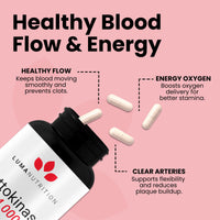 Thumbnail for Luma Nutrition Nattokinase Supplement - Natto 4000 FU Per Serving, Premium Heart Health Support - Vegan & Gluten Free - 60 Capsules - Made in USA