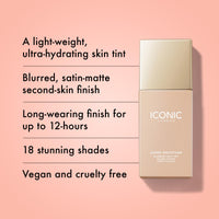 Thumbnail for ICONIC LONDON Super Smoother Blurring Skin Tint | Light to Medium Coverage, Hydrating, Ultra-Lightweight Tinted Moisturizer, Cruelty-Free, Vegan Makeup (Cool Fair) 1.01 Fl oz
