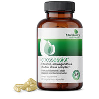 Thumbnail for Futurebiotics Stressassist L-theanine Ashwagandha and Rhodiola Rosea Stress Complex - Natural Nutritional Stress Function, 90 Vegetarian Capsules