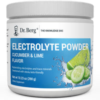 Thumbnail for Dr. Berg Zero Sugar Hydration Keto Electrolyte Powder - Enhanced w/ 1000 mg of Potassium & Real Pink Himalayan Salt (NOT Table Salt) - Cucumber Lime Flavor Hydration Drink Mix Supplement - 50 Servings