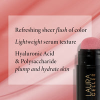 Thumbnail for LAURA GELLER NEW YORK Serum Blush Tint, Lightweight Liquid Blush for Cheeks, Weightless Watercolor Sheer Finish, Poppy Peach
