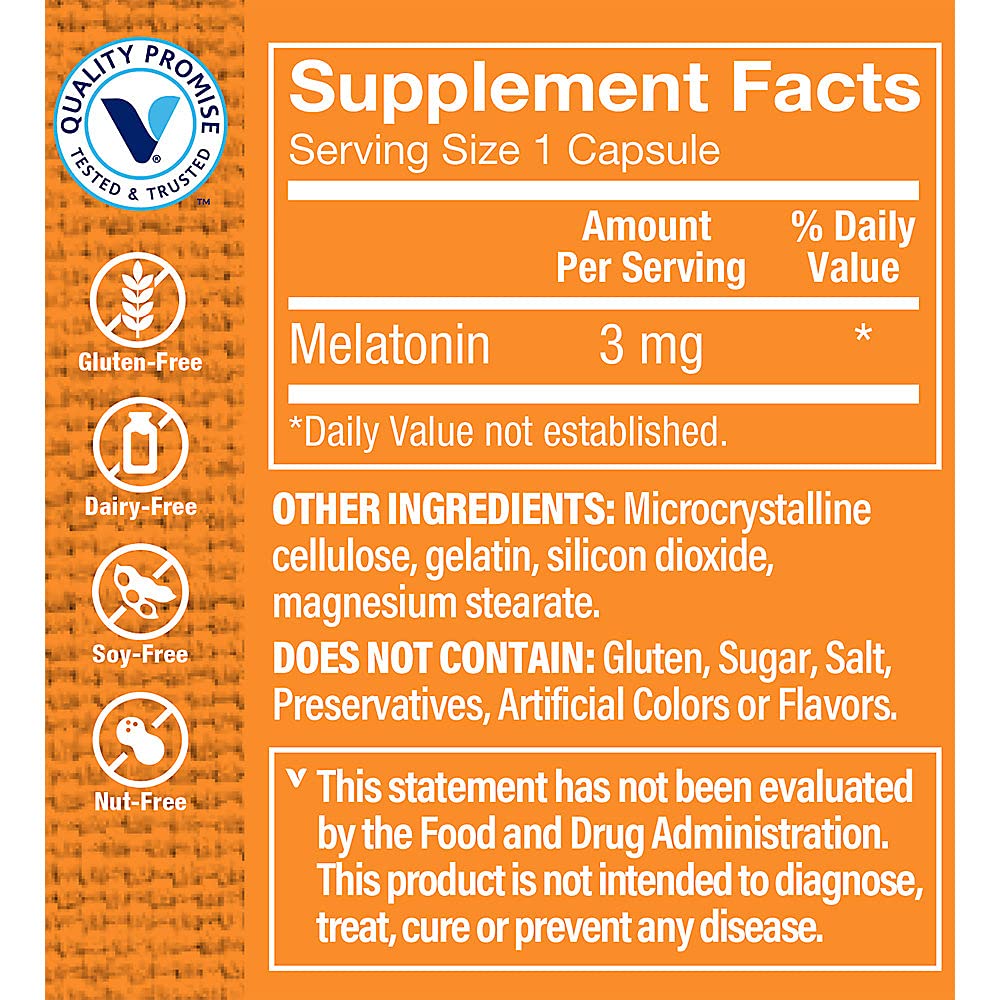 The Vitamin Shoppe Melatonin 60 Capsules