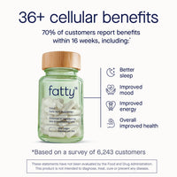 Thumbnail for Fatty15 C15:0 Pentadecanoic Acid Supplement The Longevity Nutrient - 90 Vegan Capsules - 3X Cellular Benefits of Fish Oil EPA Omega 3 Supplements - Liver Support & Mitochondrial Health