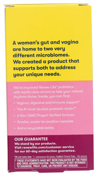 Thumbnail for Renew Life Women's Probiotic Capsules, Supports pH Balance for Women, Vaginal, Urinary, Digestive and Immune Health, L. Rhamnosus GG, Dairy, Soy and Gluten-Free, 25 Billion CFU - 60 Ct