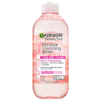 Thumbnail for Garnier Micellar Water with Rose Water and Glycerin, Hydrating Facial Cleanser & Makeup Remover, For All Skin Types, Vegan, Cruelty Free, 13.5 Fl Oz (400mL), 1 Count