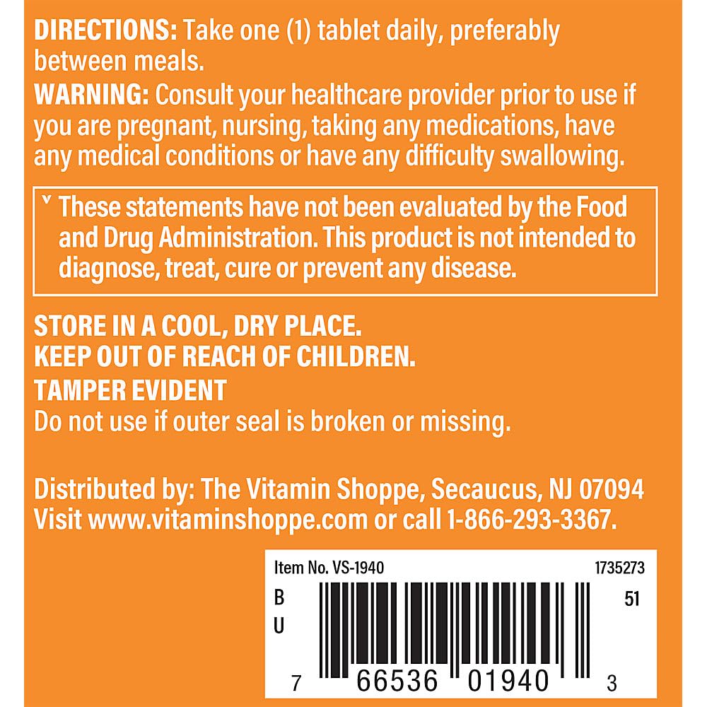 The Vitamin Shoppe L-Lysine 1,000MG, Essential Amino Acid, Lip Care Supplement, Supports Collagen & Elastin Production, Once Daily (100 Tablets)