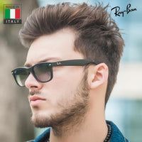 Thumbnail for Ray-Ban RB2132 NEW WAYFARER CLASSIC POLARIZED Square Shaped Sunglasses for Men & Women – Includes Official Rayban Eyewear Kit – Ideal Formal & Casual Wear Sunglasses – Blue/Grey Lens