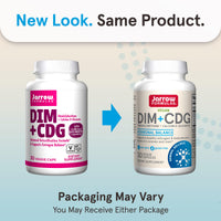 Thumbnail for Jarrow Formulas - DIM + CDG Veggie Capsules - 30 Count - DIM & CDG Supplement - For Hormone Balance - Non-GMO - Gluten Free