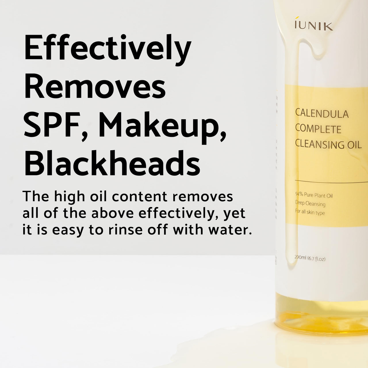 iUNIK Calendula Jojoba Oil Cleanser Gentle Makeup Remover Pore Cleansing Oil & Centella Bubble Foaming Facial Cleanser Vegan Soothing Moisturizing Dry Oily Sensitive Skin Korean Skincare
