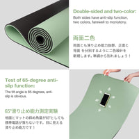 Thumbnail for Yoga Mat Non Slip, Eco Friendly Fitness Exercise Mat with Carrying Strap,Pro Yoga Mats for Women,Workout Mats for Home, Pilates and Floor Exercises (Matcha Green/Black, Thickness-6mm)