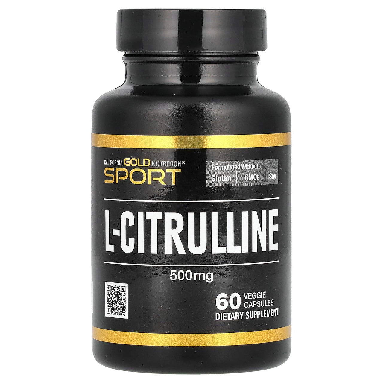 California Gold Nutrition Sport, L-Citrulline, Kyowa Hakko, 500 mg, 60 Veggie Capsules