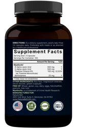 Thumbnail for NatureBell Alpha Lipoic Acid Complex, 600mg, 300 Capsules | 4-in-1 Myelinctin Formula with R-ALA, S-ALA, Thiamine & Benfotiamine | High Absorption & Antioxidant Support | Non-GMO, Gluten-Free