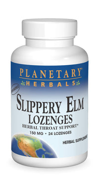 Thumbnail for Planetary Herbals Slippery Elm Lozenges, Herbal Throat Support, 24 Lozenge