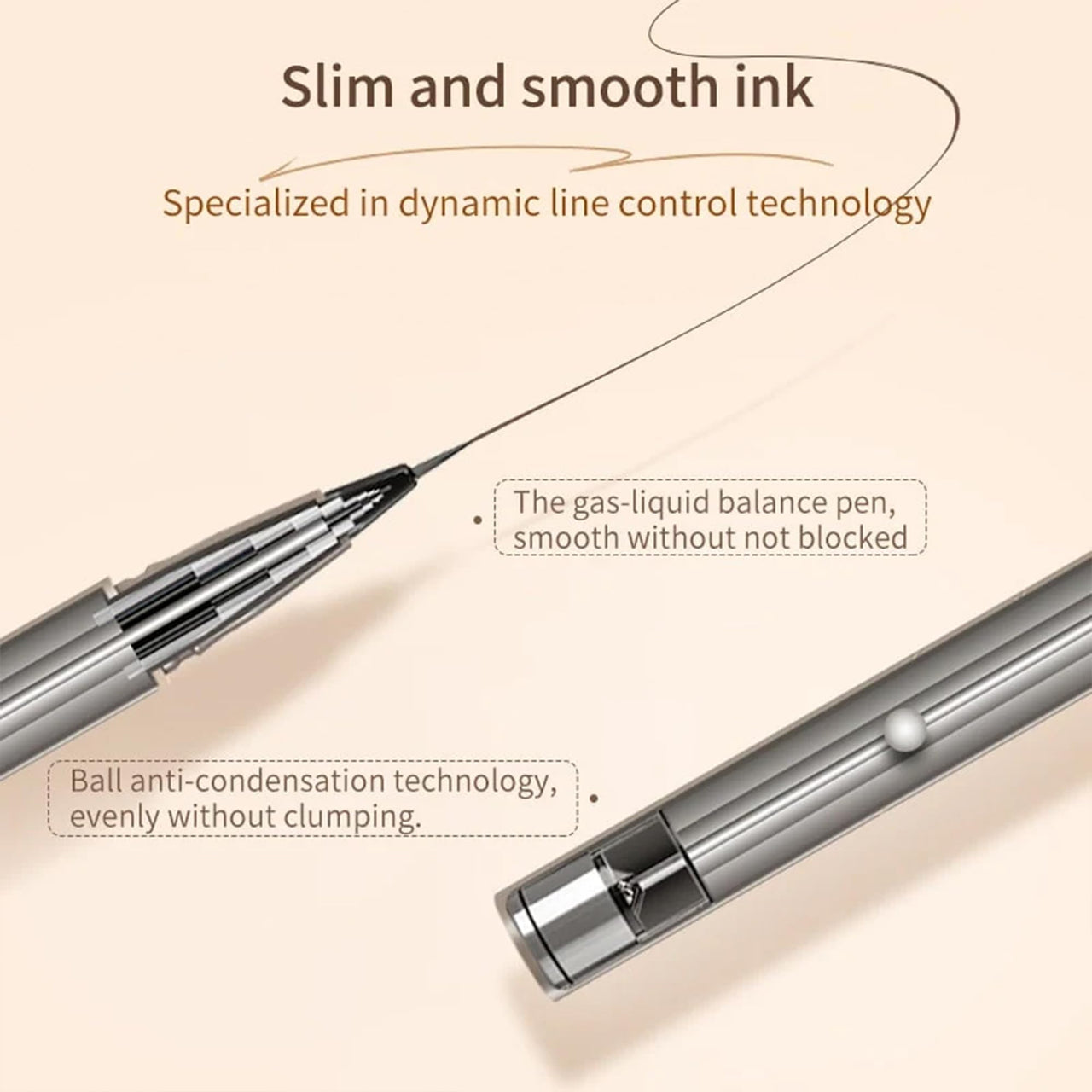 Liquid Eyeliner, Ultra Fine Liquid Eyeliner Waterproof with Smooth Strong Fibres, Smudge-proof, Longwearing, Smooth Eye Liners with Ultra-Fine Tip (#03 Medium Brown Upgrade)