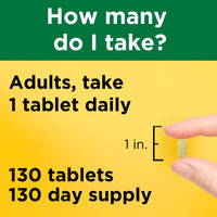 Thumbnail for Nature Made Multivitamin Tablets with Iron, Multivitamin for Women and Men for Daily Nutritional Support, 130 Tablets, 130 Day Supply (Packaging May Vary)