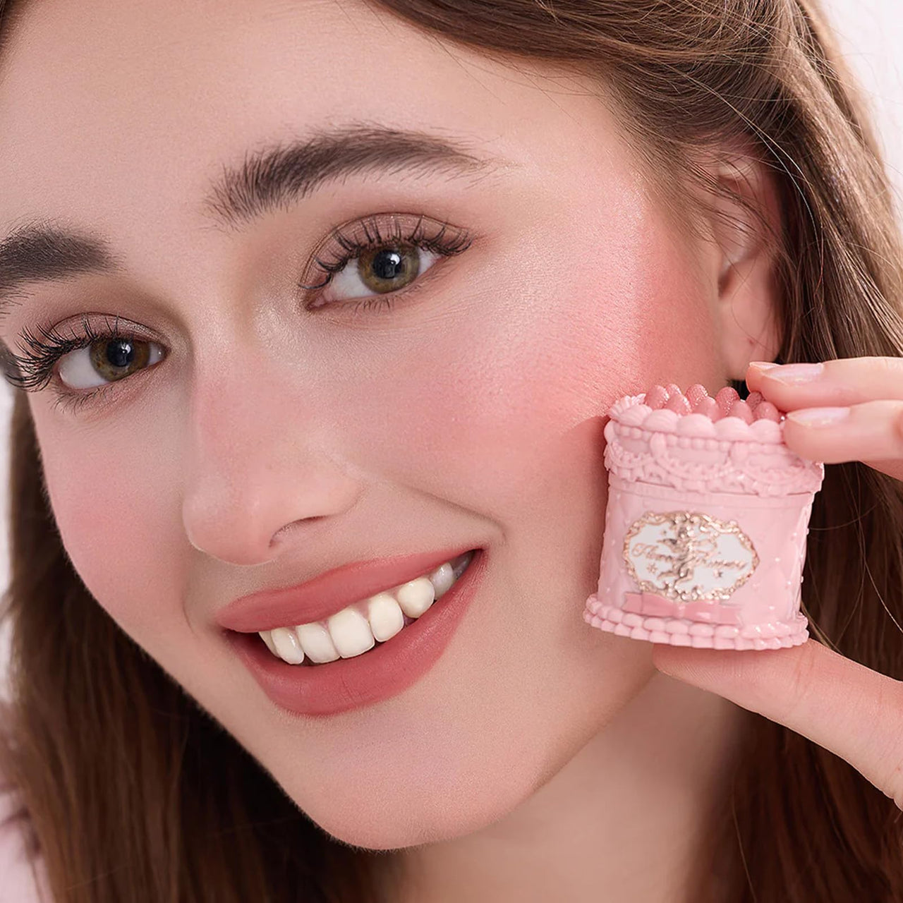 Flower Knows Strawberry Cupid Cake Lip Cream,Long Lasting Pink Brown Matte Lipstick,Hydrating Lip Stain,Transfer & Smudge-Proof Velvet Liquid Lipstick for Girls&Women,0.17 Fl Oz(V01 Vanitea)