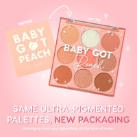 Thumbnail for ColourPop Baby Got Peach Eyeshadow Palette - Orange & Coral Shadows with Metallic, Matte and Glitter Finishes - High-Pigment Eye Makeup with a Long-Wearing Formula (0.3 oz)